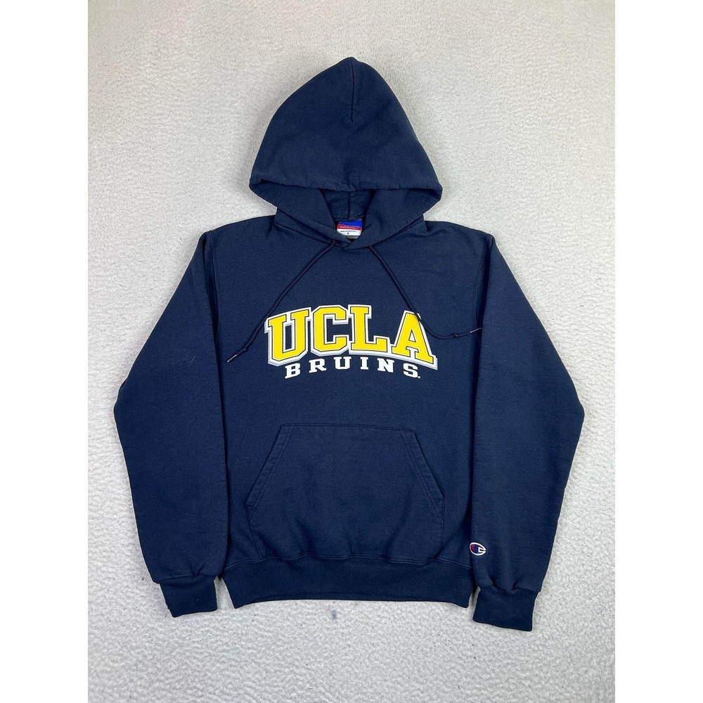 UCLA Bruins Hoodie Sweatshirt Mens Small‎ Navy Blue College Basketball Champion